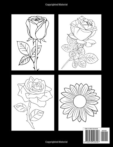 Rose Coloring Book