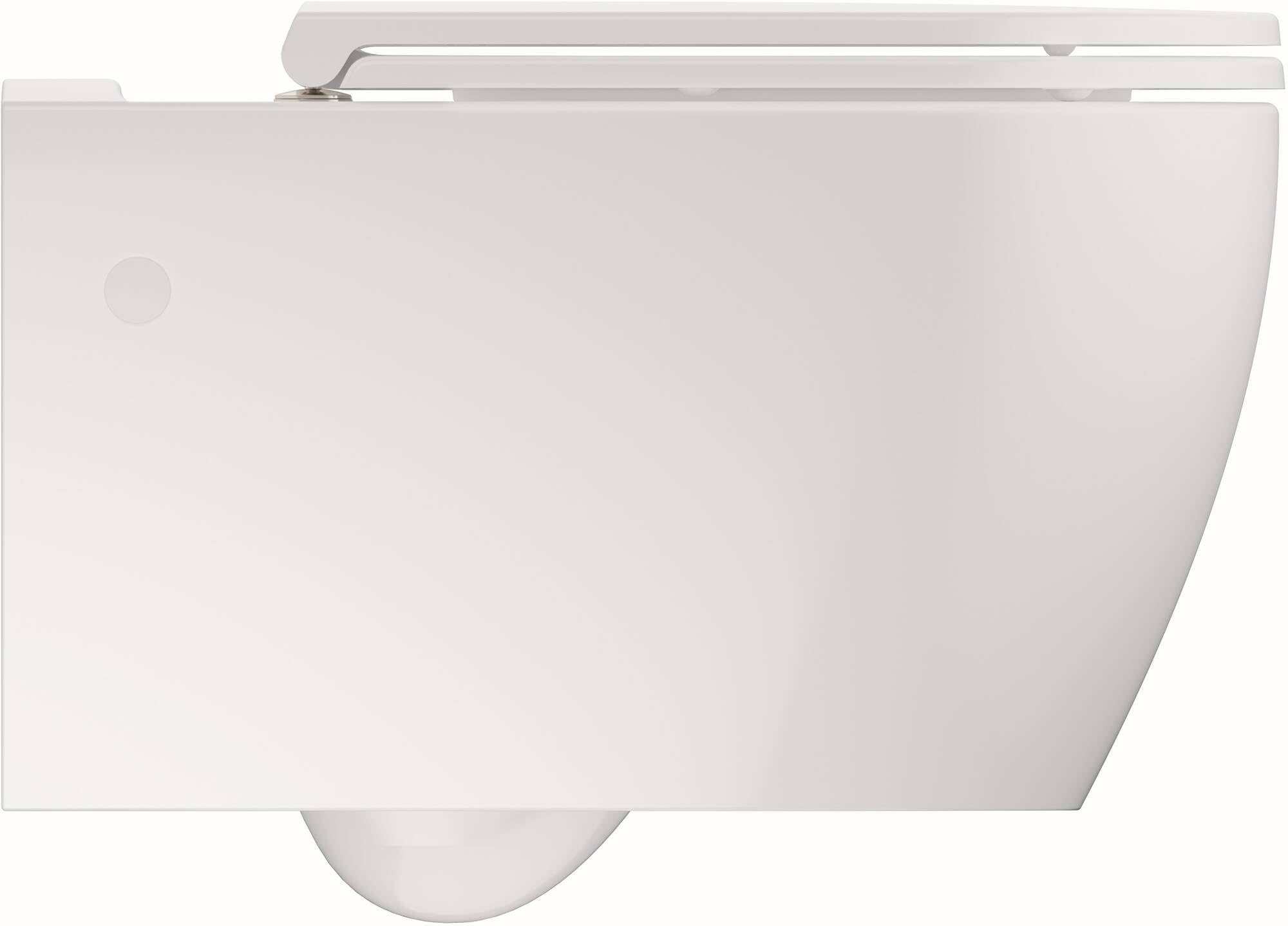 GROHE Start 103848SH00 - Juego de inodoro redondo de cerámica para cisterna oculta (asiento y tapa de cierre suave Duroplast, inodoro sin borde, lavado, salida horizontal, volumen de descarga de 3/5