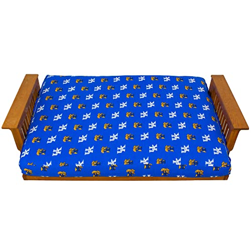 College Covers Everything Comfy Kentucky Wildcats Futon Cover, Full (54" x 76" x 6") Size Fits 6" and 8" Mats