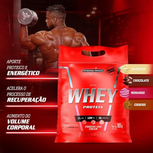 Integralmédica - Nutri Whey Protein Baunilha - Suplemento Alimentar Hipercalórico, Ganho Muscular e
