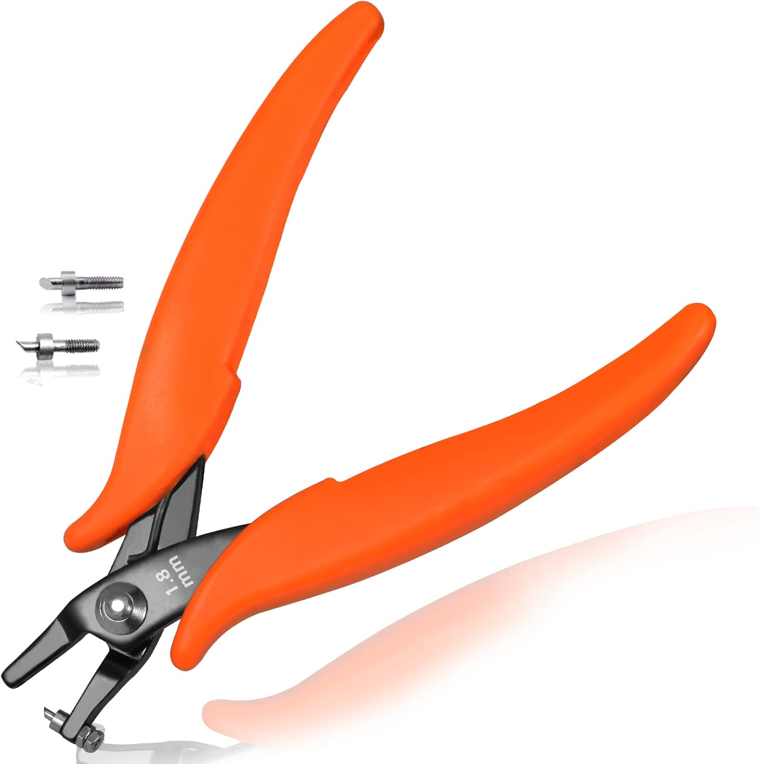 LEONTOOL Metal Hole Punch Pliers 5.5" Small Round Hole Punch Pliers Two