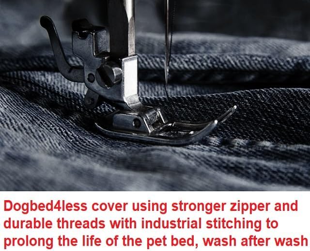 review Dogbed4less Heavy Duty Canvas Duvet Pet Dog Bed External Cover 47