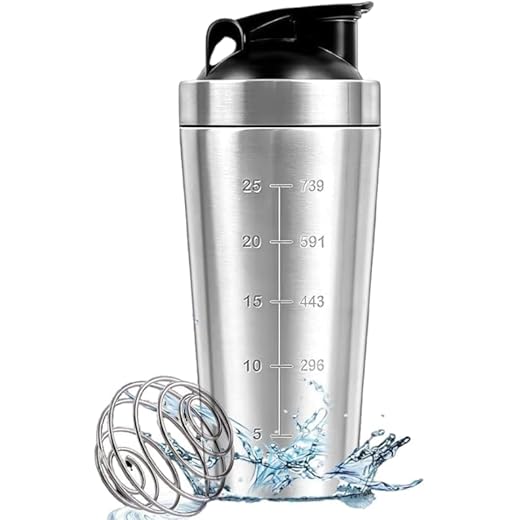 2heet Stainless Steel Protein Shaker 1000ml