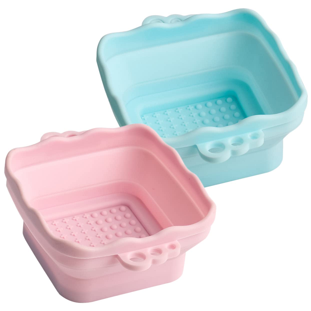 HAPINARY 2pcs Makeup Brush Cleaning Bowl Makeup Brush Cleaner Makeup Brush Cleaning Scrubber Puff Drying Net