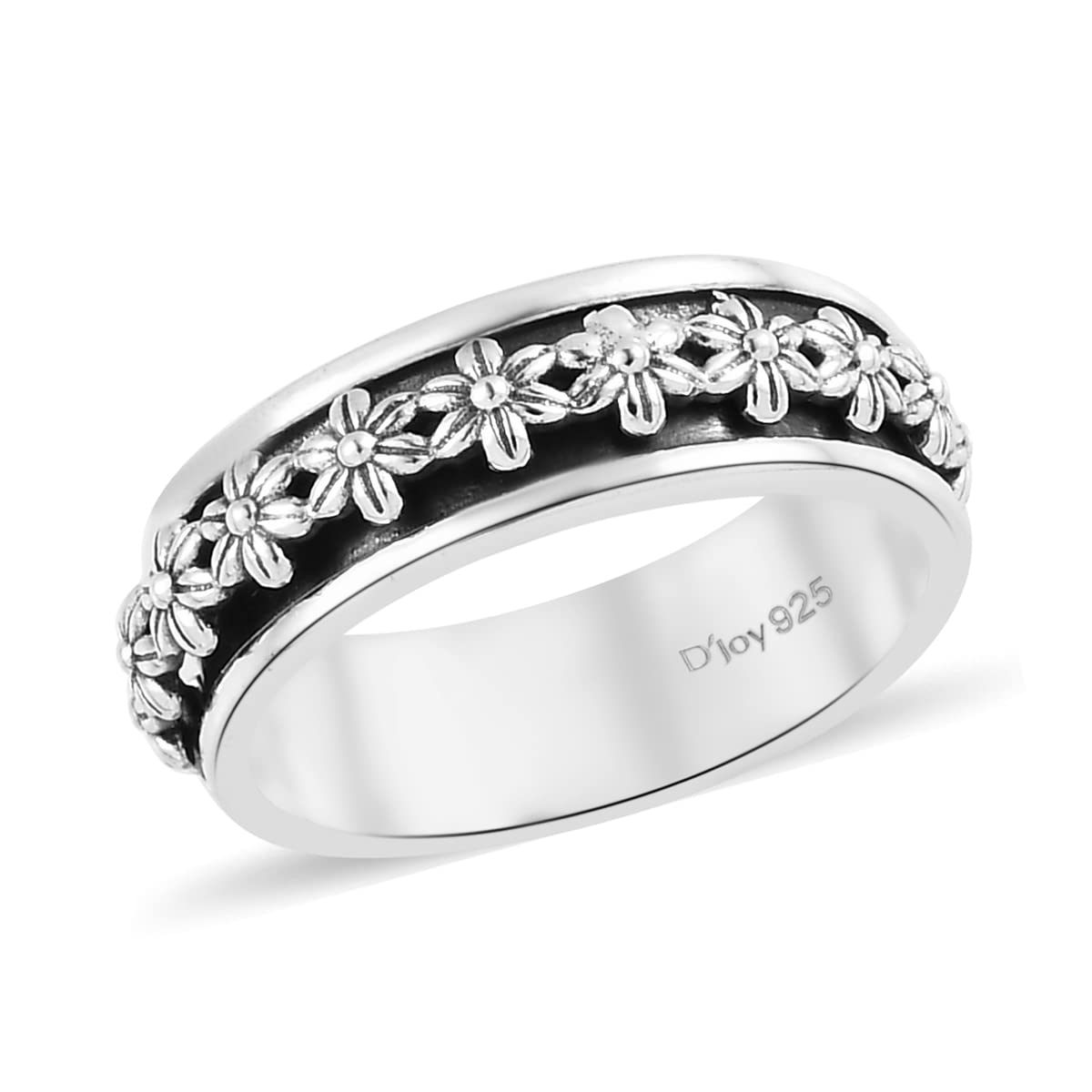 Shop LC 925 Sterling Silver Mom Spinner Ring Statement Boho Handmade Unique Jewelry for Men Women Anxiety Stress Reliving Ring Birthday Gifts for Women