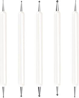 Selizo エンボススタイラスツール ネイルアート ドットツール スコアリングトレースペン 陶器粘土クラフト用 ネイルアートデザイン 転写紙 曼荼羅 描画 ロックペインティング 5個