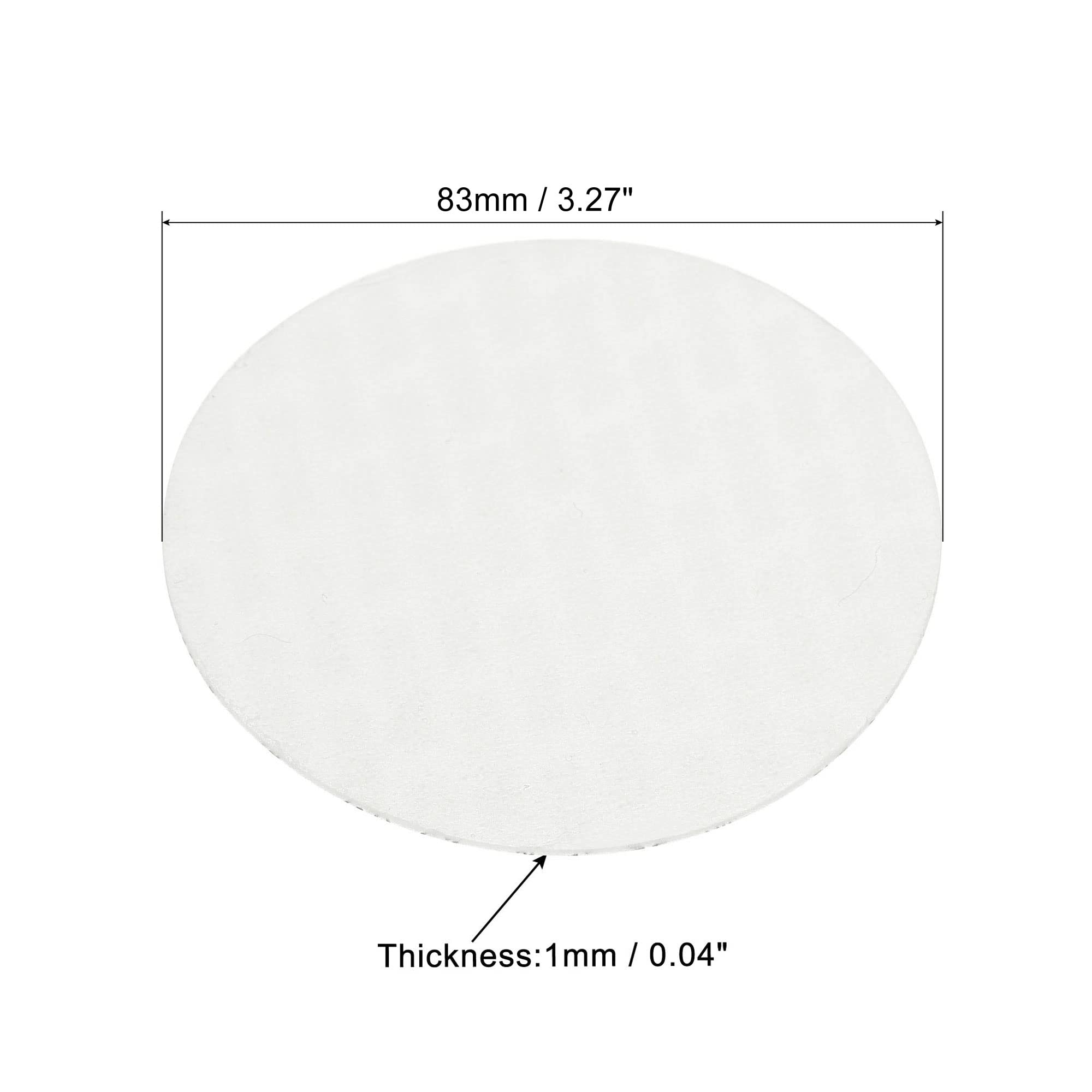 PATIKIL 83mm/3.27" Foam Lid Liner, 100 Pack PS Foam Resistant Tamper Pressure Sensitive Seal for Bottle Cap Liners Seals - Image 2