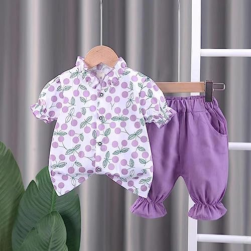 Image of Bold N Elegant Floral Embroidered Cotton Sleeveless Ruffle Top and Shorts Clothing Set for Infant Toddler Baby Girl