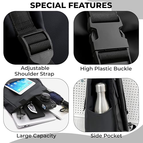Image of Kraptick Laptop Backpack for Men & Women | Waterproof & Durable Laptop Bag for Office, Travel & College | Spacious & Lightweight Backpack | Fits 15.6 Inch Laptop | Multipurpose Laptop Bag