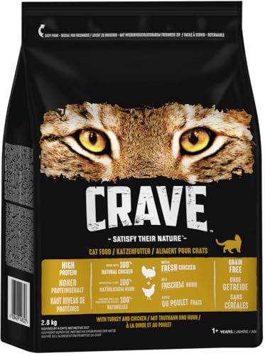 CRAVE Katze Beutel mit Truthahn und Huhn 2.8kg