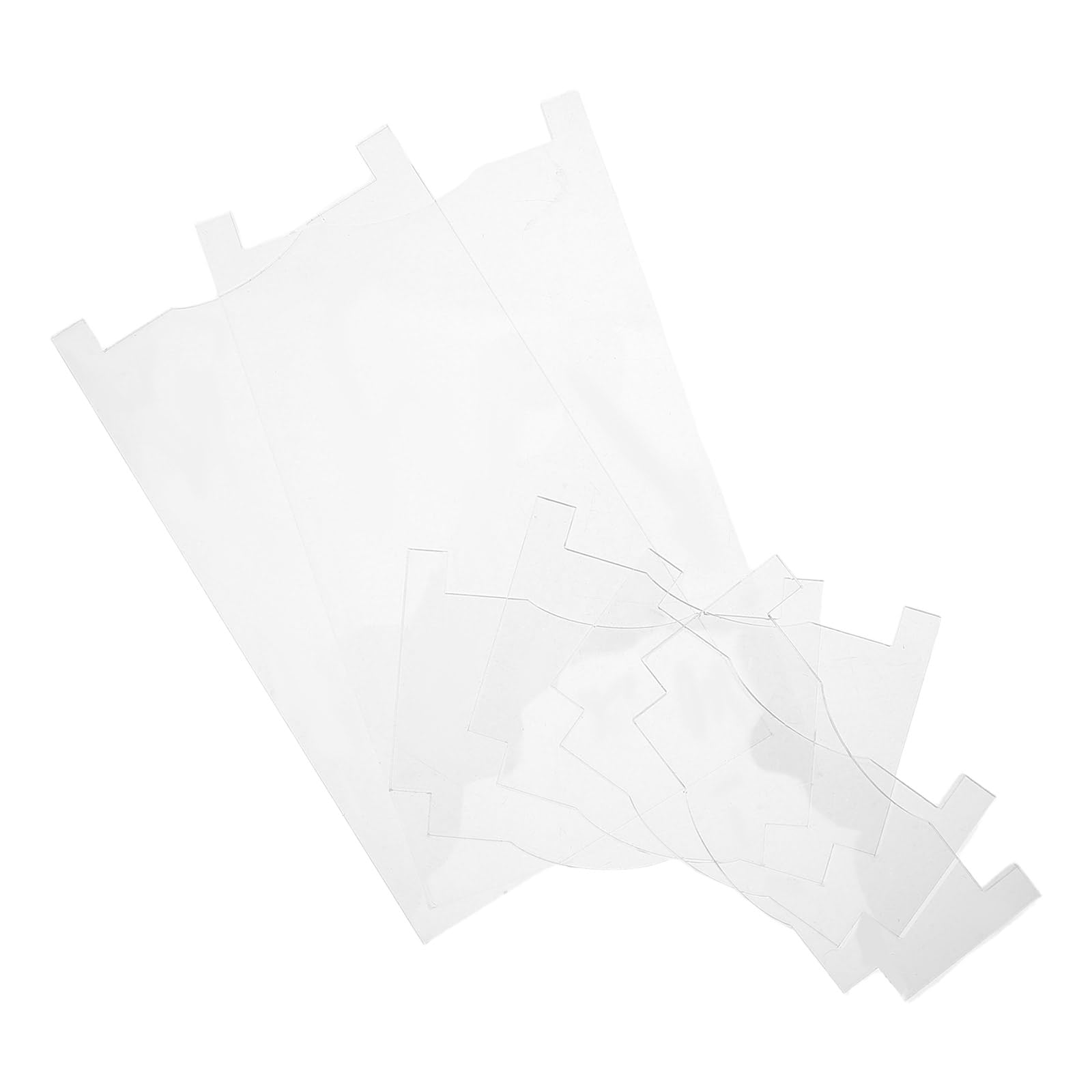 Butées murales en acrylique transparent x2 réglables pour meubles