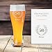 Bicchiere da birra bianco personalizzato 50 anni | Con incisione |. Bicchiere di birra premium con firstname | Idea regalo di compleanno per gli uomini