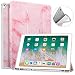 Produktbild MoKo Hülle Kompatibel mit iPad Pro 12.9 2017/2015, Weich Slim Ledertasche mit Auto Sleep / Wake up Funktion Standfunktion Stift Steckplatz - Rosa Marmor