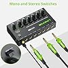 LiNKFOR 6 Channel Stereo Line Mixer - with Independent Volume Control Power Switch Output Volume Indicator Light Certified Power Supply, Type-C Port, for Mic, Guitar, Keyboard, Headphones & Speakers #2