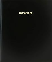 BookFactory Disposition Log Book/Journal/Logbook - 120 Page, 8.5''x11'', Black Hardbound (XLog-120-7CS-A-L-Black(Disposition Log Book))
