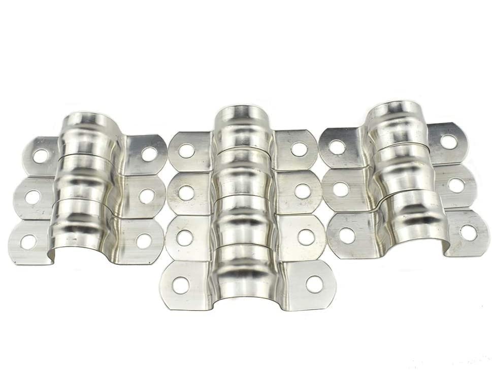 VICTAC Pipe U Bracket Clamps 20MM Heavy Duty No Rust Shiny Strong Resist Wind No Sharp Clip Conduit Ring 304 Stainless Steel for Fixing Pipe 10pcs (B0BQGY9B31) Amazon Price History, Amazon Price Tracker