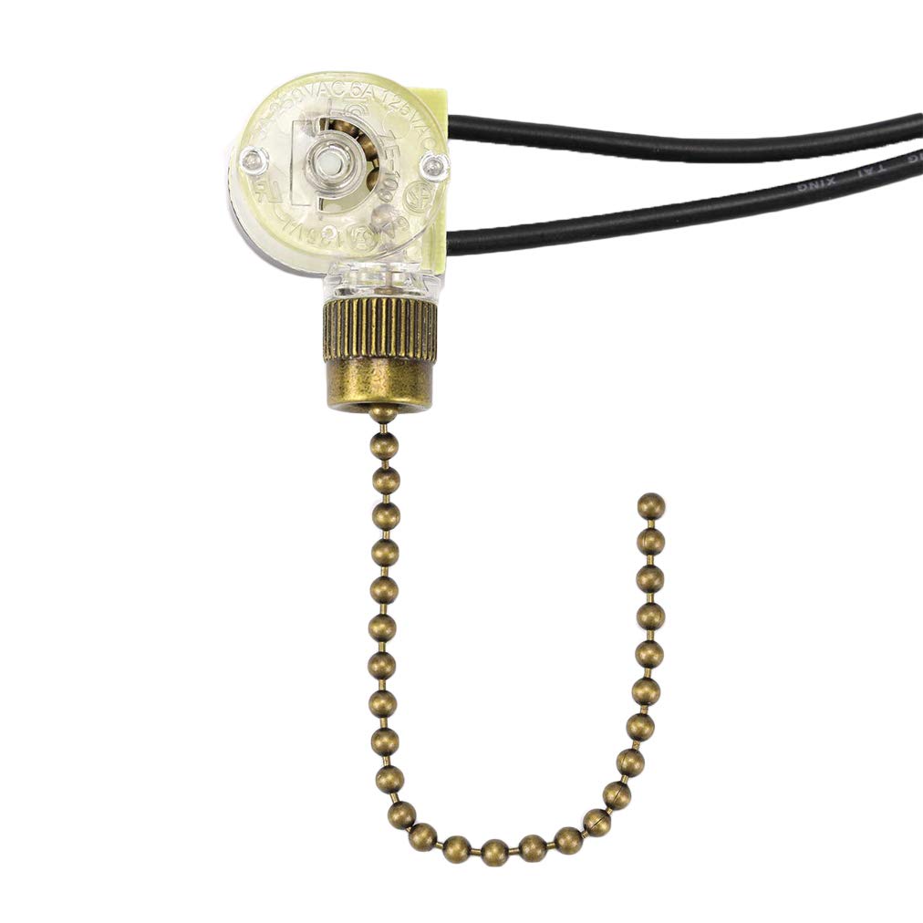 Zing Ear ZE109 Fan Light Switch, OnOff Speed Switch with Beaded Pull