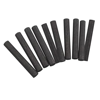 Graphite Rods, Graphite Electrodes, High Purity Graphite, High Temperature Resistant, Corrosion Resistant, Graphite Stirring Rods, 10 pcs Diameter 8mm, Length 100mm