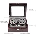 XTELARY Caja de almacenamiento giratoria automática para 4+6 cajas de almacenamiento (madera...