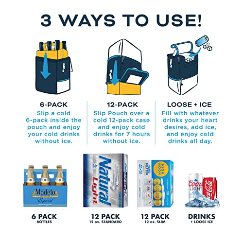 Bolsa térmica aislada Kanga suave para 6 o 12 latas de cerveza a prueba de fugas 2