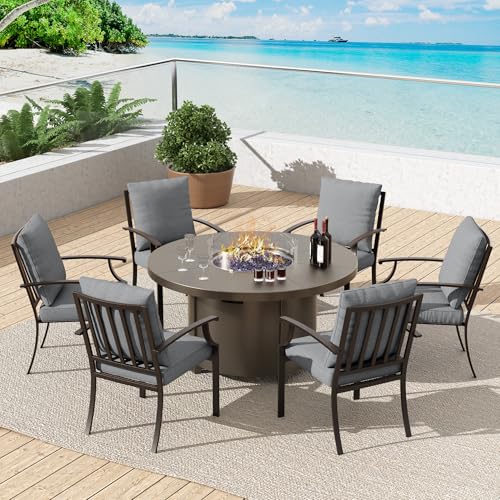 Trumbeak 7 Pcs Outdoor Patio Furniture Set with 48