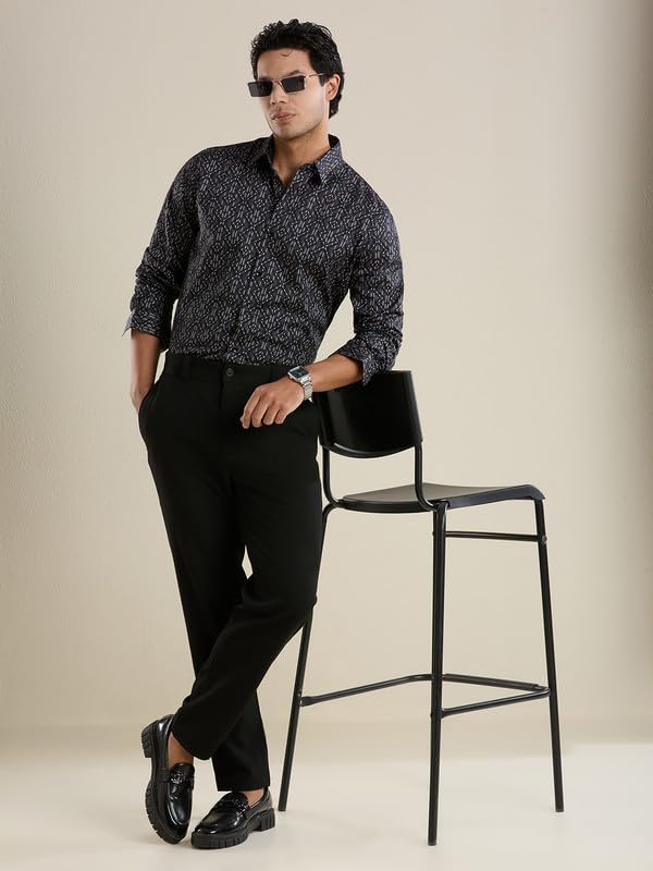 Image of MARK & ALBERT Men's Slim Fit Cotton Formal Shirt