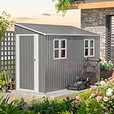 LINKHOO 4x10 FT Outdoor Storage Shed, Me...