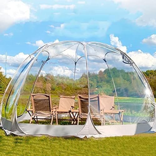 RuiYiL 4-6 Persone Tenda Trasparente All'aperto Bubble House Camp Tenda Stella, Cupola Igloo Giardino Patio Tettoia Riparo Calda Stanza Solare in Inverno per Ristoranti Campeggio All'aperto