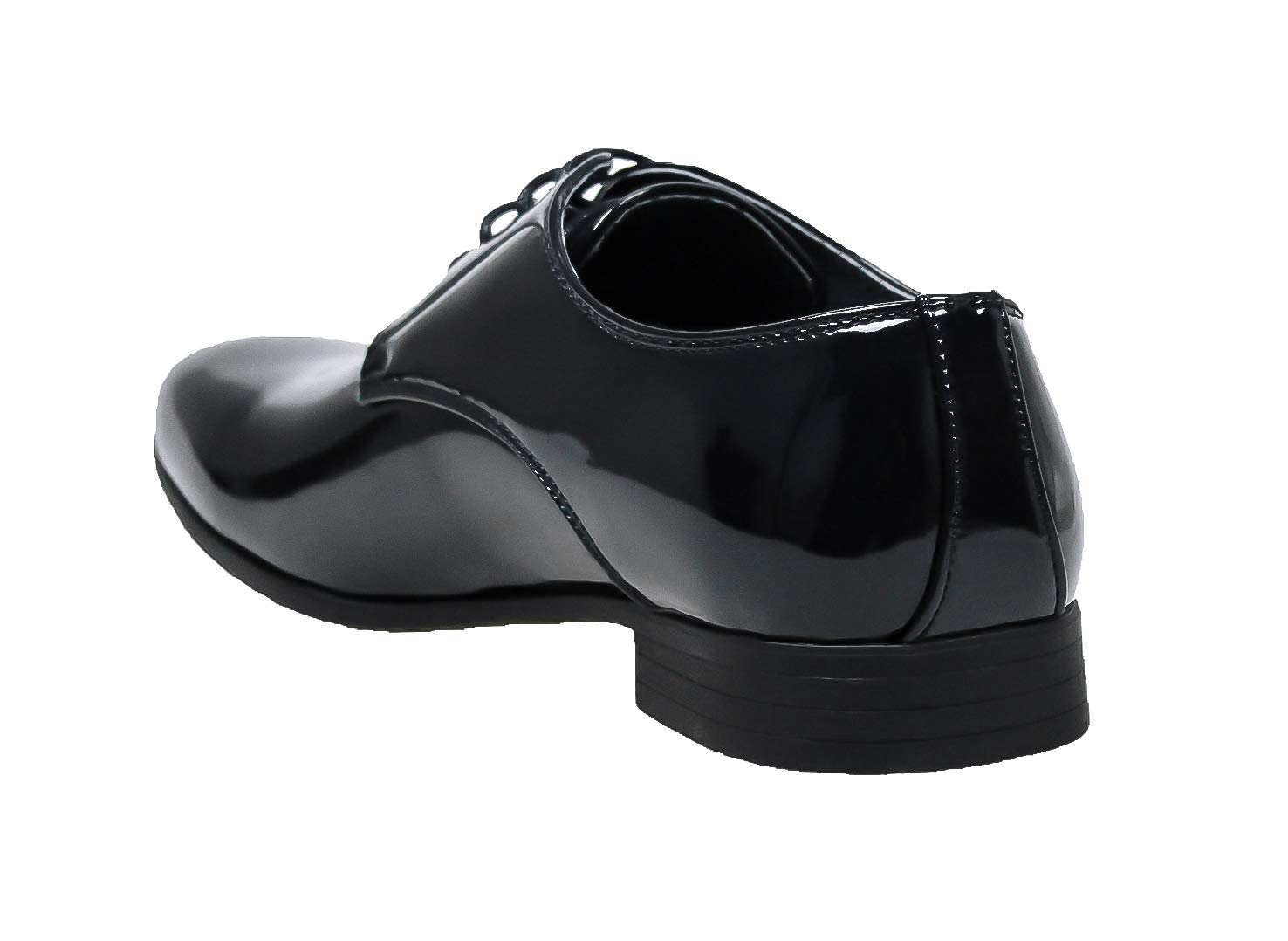 Evoga Scarpe uomo Class blu/nero lucido vernice eleganti cerimonia