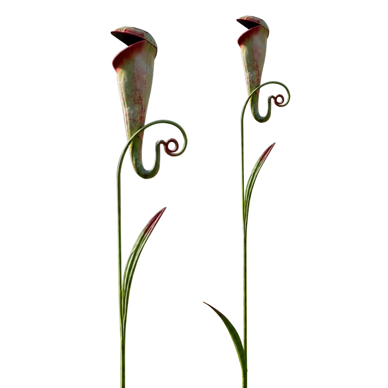 Whimsical Metal Carnivorous Plant Garden Stake, 35.4" H Venus Flytrap Sculpture, Whimsical Garden Decor for Outdoor Patios Lawn Planters Flower Beds, Unique Gardening Gift for Plant Lovers