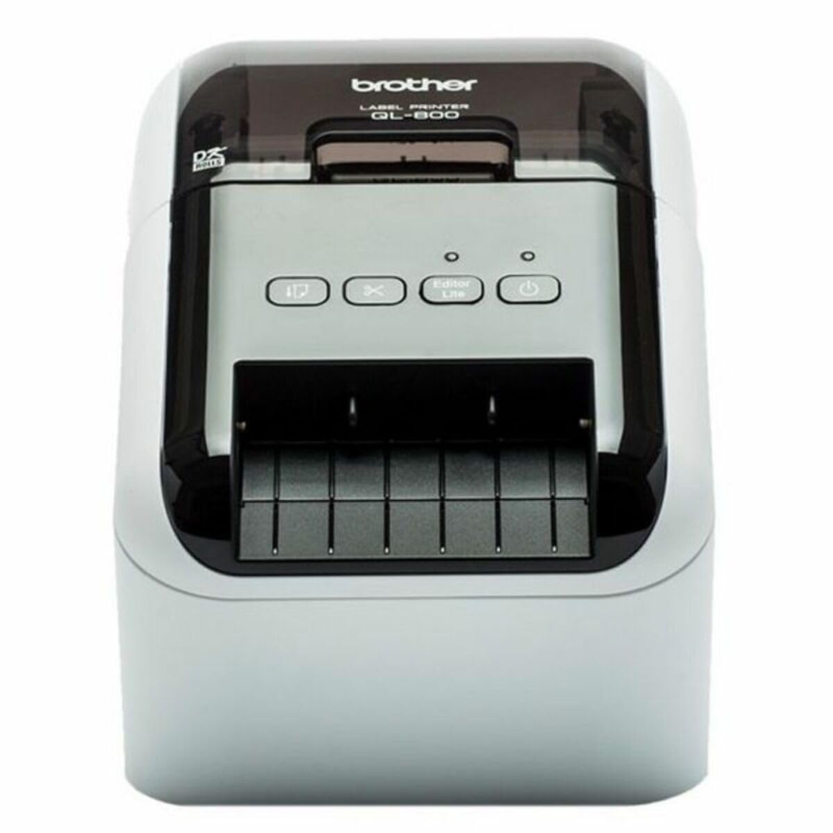 Brother QL800ZX1 Thermodrucker USB Grau Weiß/Schwarz Schwarz/Grau