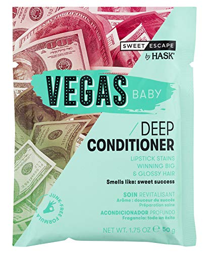 Hask Sweet Escape Deep Conditioning Hair Mask 1.75 Oz! Adds Shine, Anti-Breakage, Strengthens, Moisturizes and Tames Frizz! Paraben Free & Gluten Free! Choose Your Hair Treatment! (Vegas Baby)