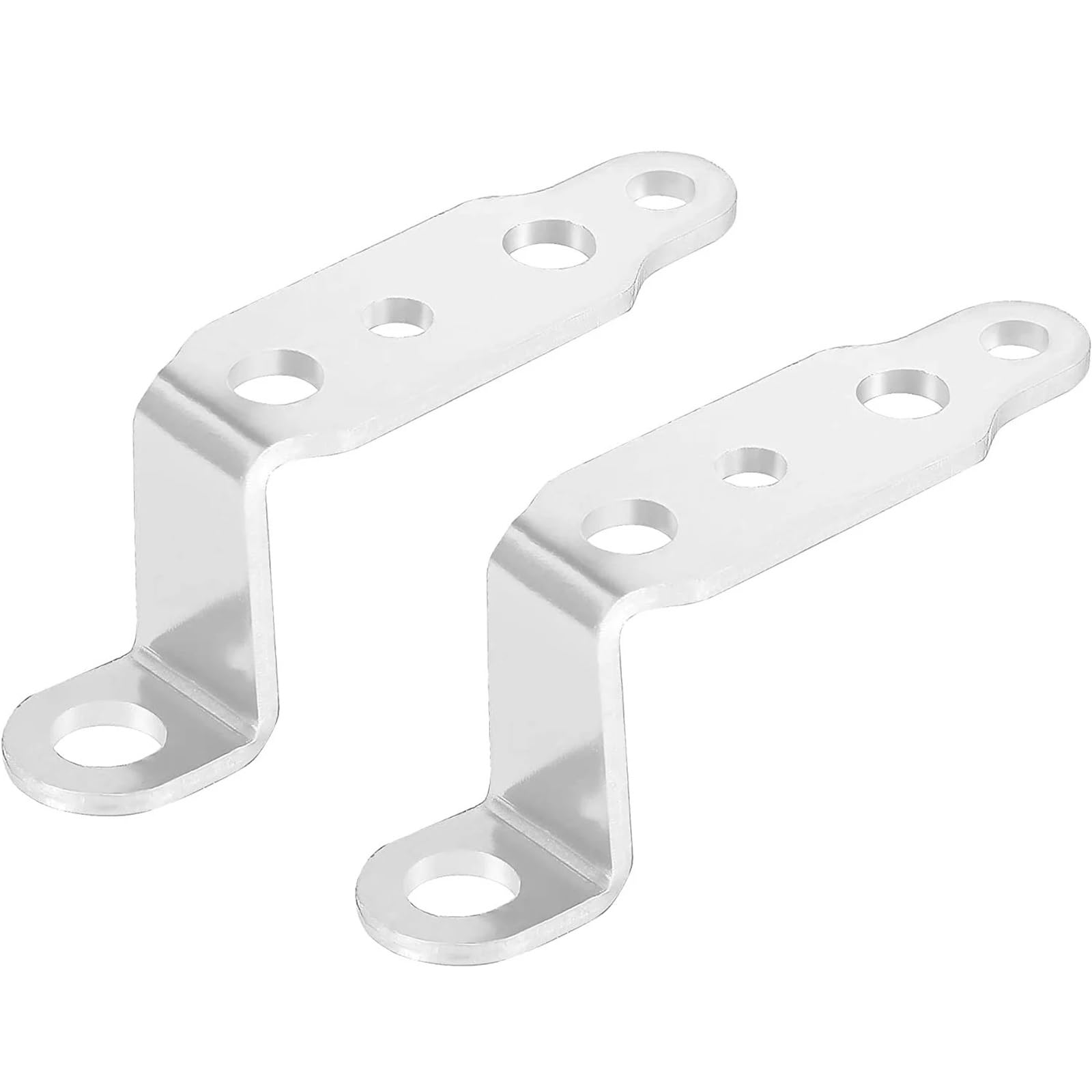 Bracket Light Motorcycle Headlight Bracket Rearview Mirror Lamp Spotlight Extension Holder Clamp Motorbike Scooter Accessories(Silver)