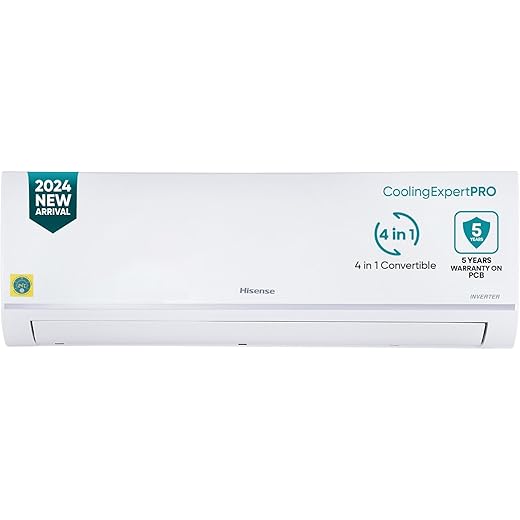 Hisense 10 Ton 3 star Inverter Split ACCopper 4 in 1 Conve