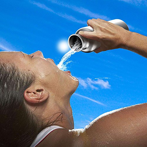 Image of TRIPLE TREE 34 OZ Uninsulated Single Walled Stainless Steel Sports Water Bottle 18 /8 Food Grade for Cyclists, Runners, Hikers, Beach Goers, Picnics, Camping - BPA Free