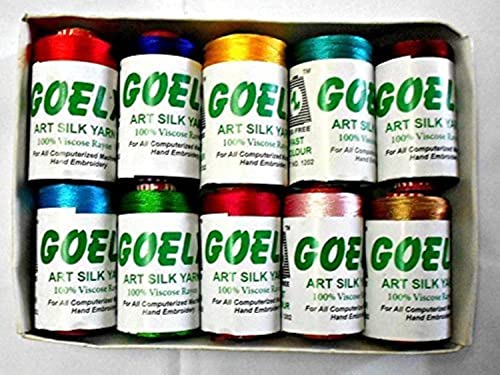 GOELX Goelx Silk Thread for Jewellery Making, Multicolors, for Bangle-Jhumka Making