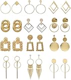 【Juego de pendientes colgantes para mujer】 El paquete contiene 12 pares de pendientes de metal, se proporcionan varios estilos, una variedad de pendientes puede satisfacer sus múltiples necesidades, usted puede seleccionar su estilo favorito para que coincida con sus diversas prendas de vestir.Este pendiente de declaración está diseñado en estilo bohemio, que es muy adecuado para las mujeres a usar en fiestas, banquetes o desgaste diario.