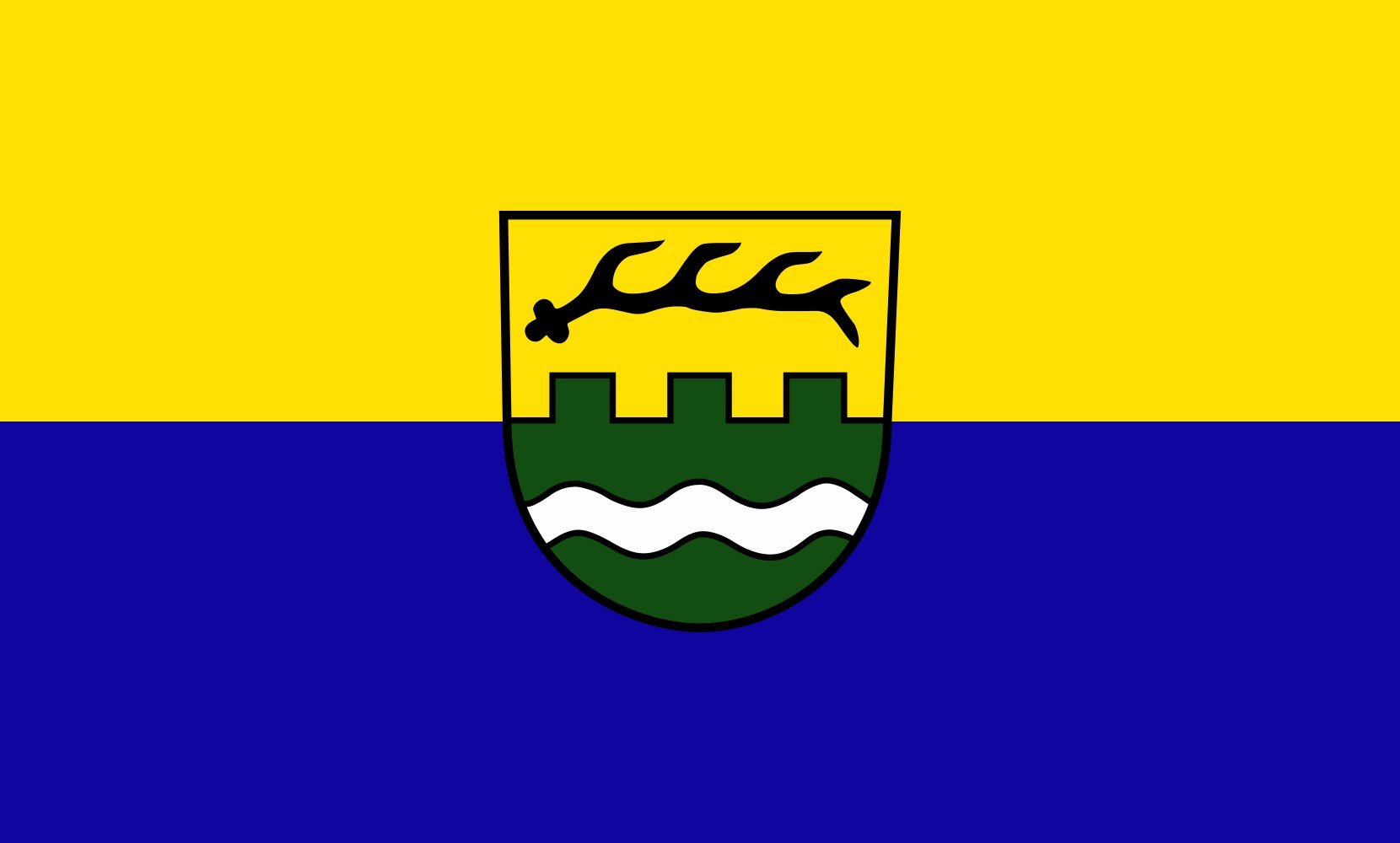 Drapeau paysage Rudersberg grand pavillon de haute qualité 1.35m²