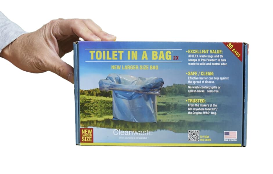 Cleanwaste WC en una bolsa D430W30 de 30 unidades para camper 5