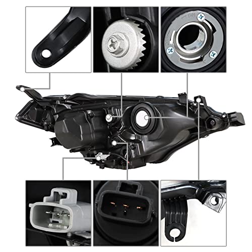 Headlight Replacement For 2014 2015 2016 Toyota Corolla Built In Led Projector Headlight Assembly Left Side(Driver Side) #TOP5