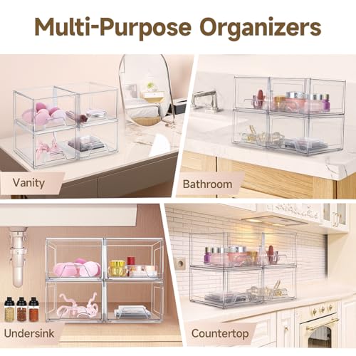 Damomo HZH-DA 4 Pack Stackable Organizer Drawers thumb #4