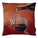 Produktbild Sandner Rotwein Kissenhülle 45x45 cm Gobelin Dekokissen Kissenbezug Kissen Gobelinkissen Rot