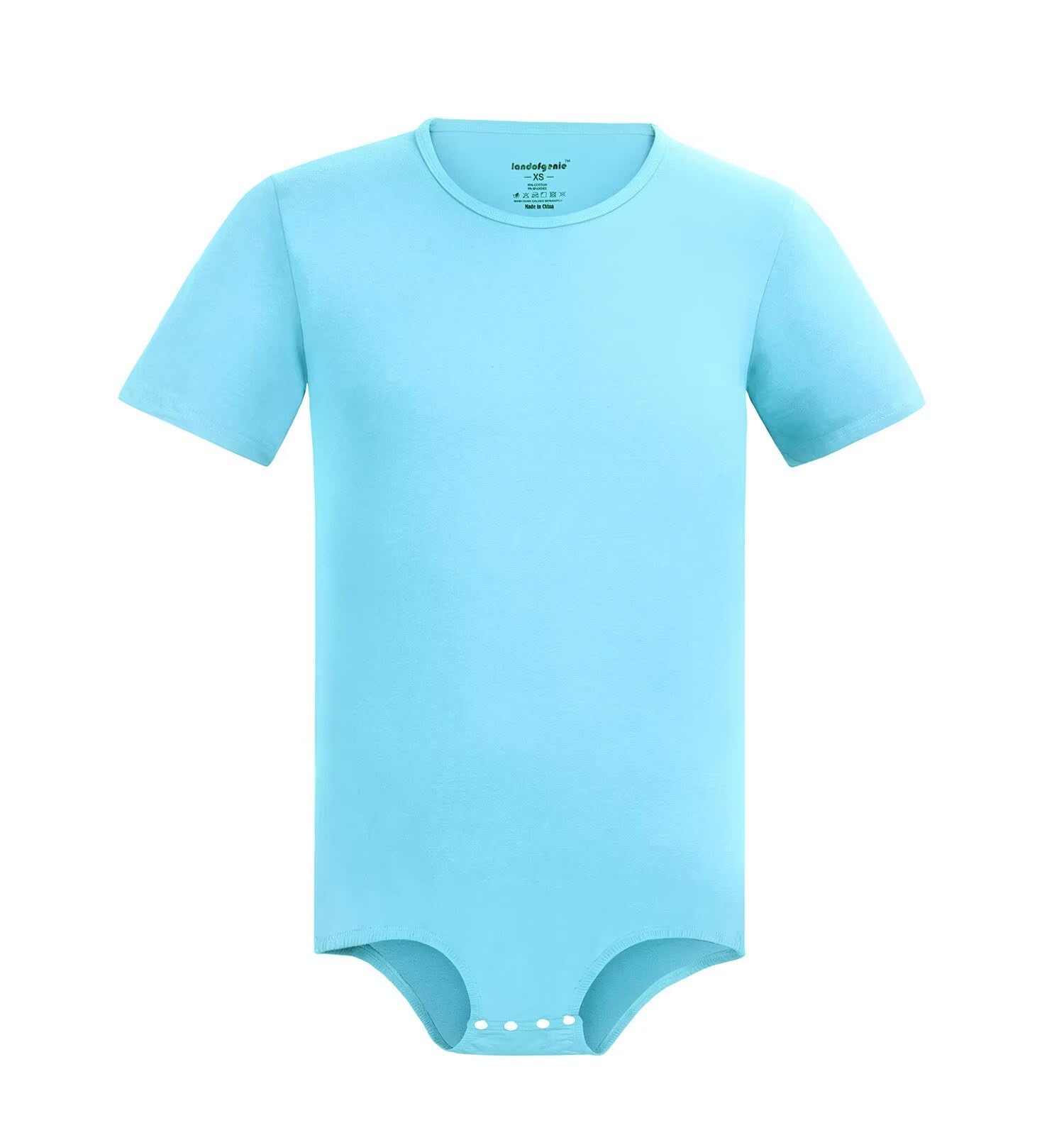 Landofgenie Combinaison à Manches Courtes Homme Pyjama Combinaison