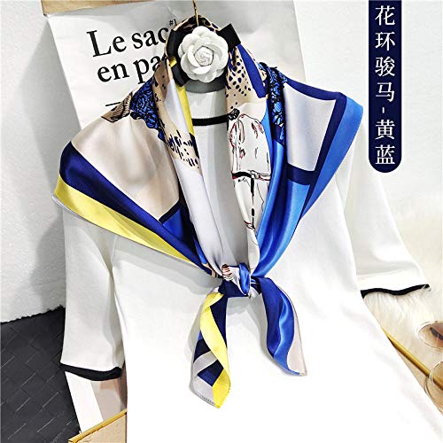 Foulard en soie mode femme petit carré et châle sauvage
