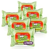 Boogie Wipes Wet Wipes for Baby and Kids, Chamomile and Vitamin E, White, Fresh Scent, 30 Count (Pack of 6)