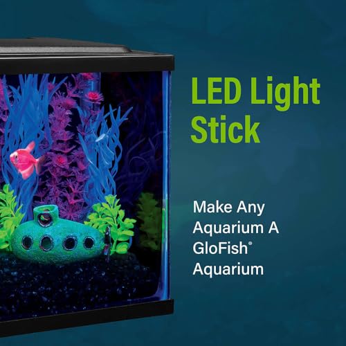 Image of GloFish 10-Inch LED Light Sticks for Fish Aquariums Up to 75 Gallons, 2 Count, with White, Blue and Magenta LED Lights, 75 Gallon (Pack of 12)