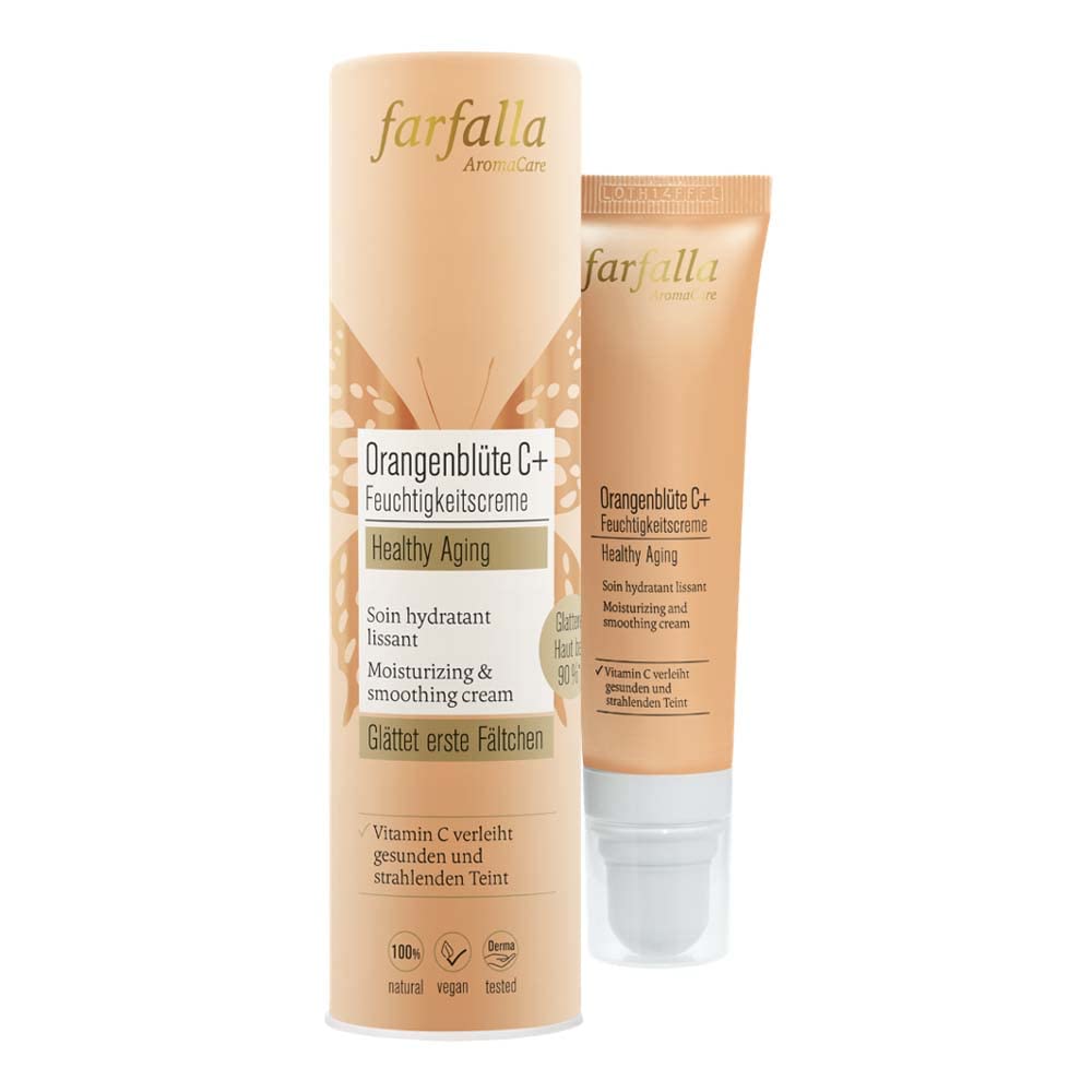 FARFALLA Healthy Aging, Orangenblüte C+ Feuchtigkeitscreme, 30ml (2er Pack)