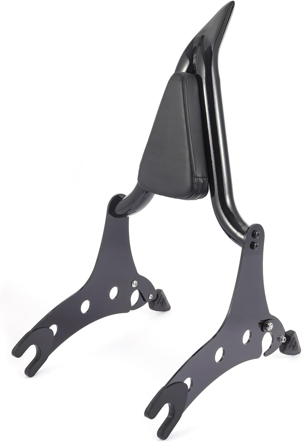 ブラックシシーバー取り外し可能な乗客用背もたれリアパッド インディアン ヴィンテージ ダークホース 2021 用