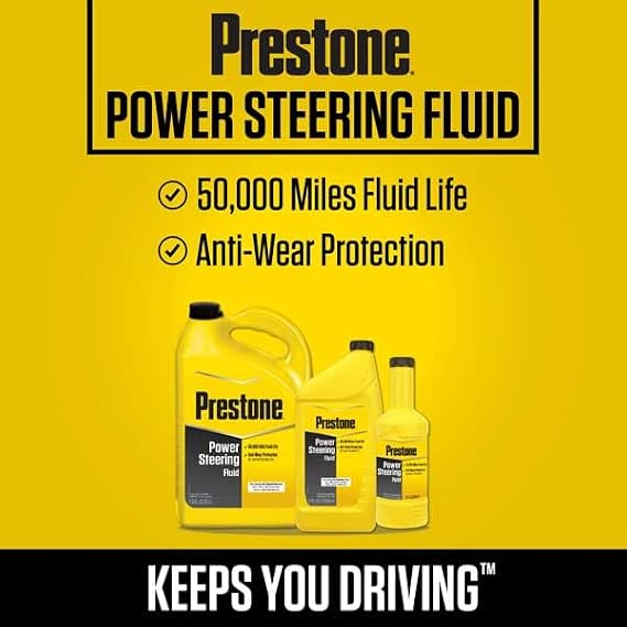 Prestone AS261Y Power Steering Fluid 32 oz., Pack of 12