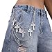 SSQKYZCSYZ Fashionable Wallet Chain Cross Goth Accessories Belt Pants Chain Jean Chains Hip Hop Clothing Accessories for Women Men